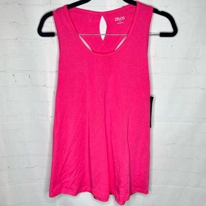 ZELOS Women’s Palm Springs Hot Pink Sleeveless Workout Tank Top Size Small.